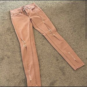 Charlotte Russe Refuge High Rise Skinny Distressed